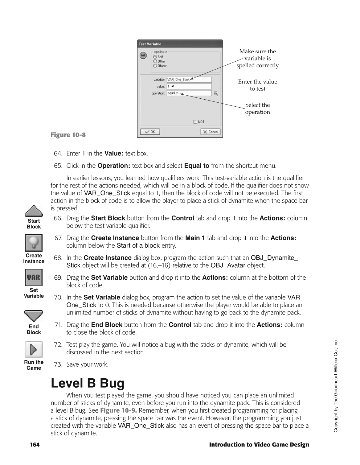 Introduction to Video Game Design, 1st Edition page 164