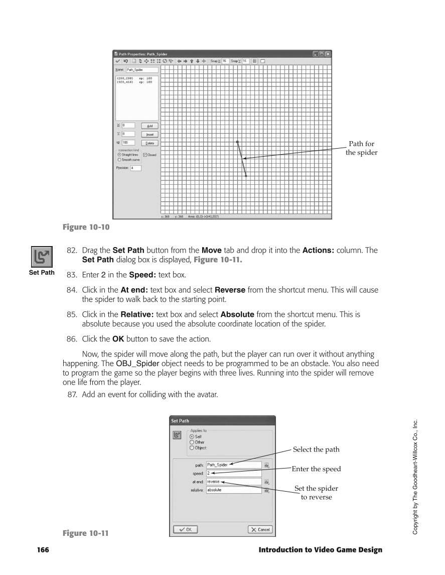 Introduction to Video Game Design, 1st Edition page 166