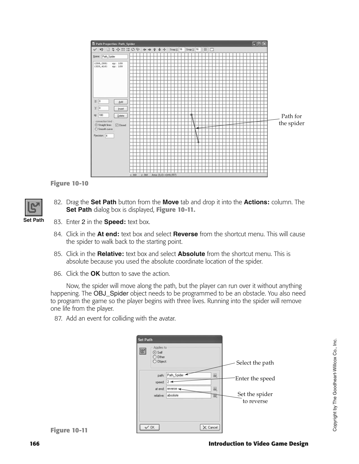 Introduction to Video Game Design, 1st Edition page 166