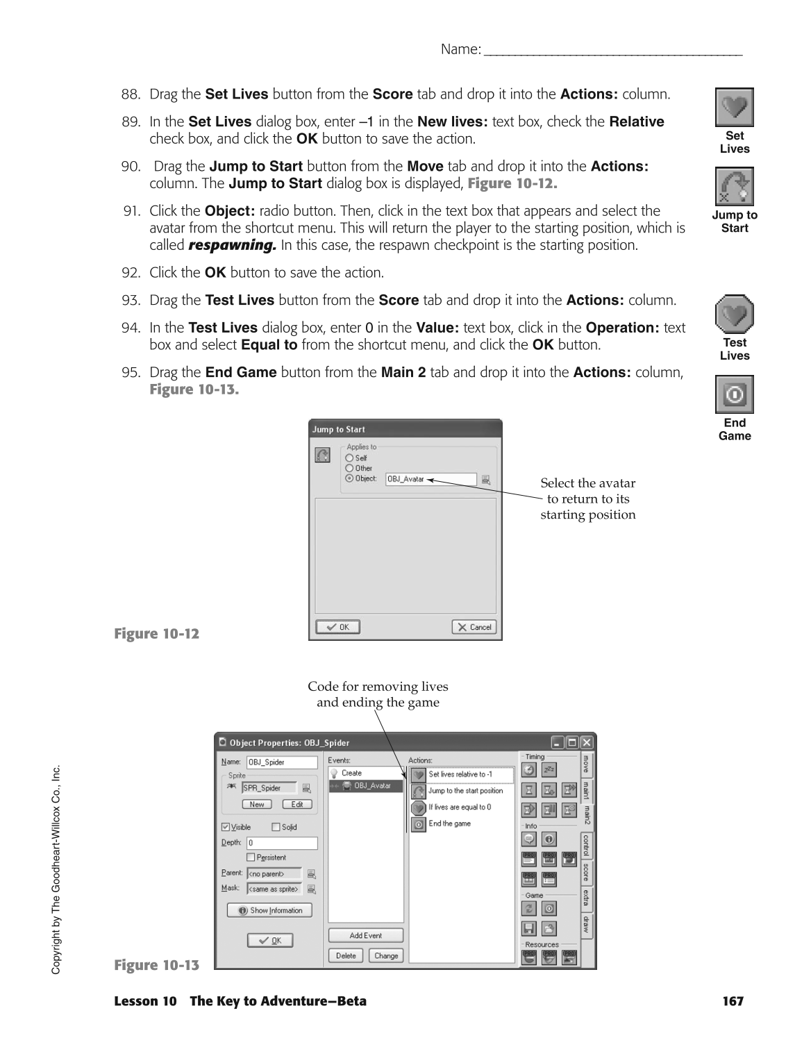 Introduction to Video Game Design, 1st Edition page 167