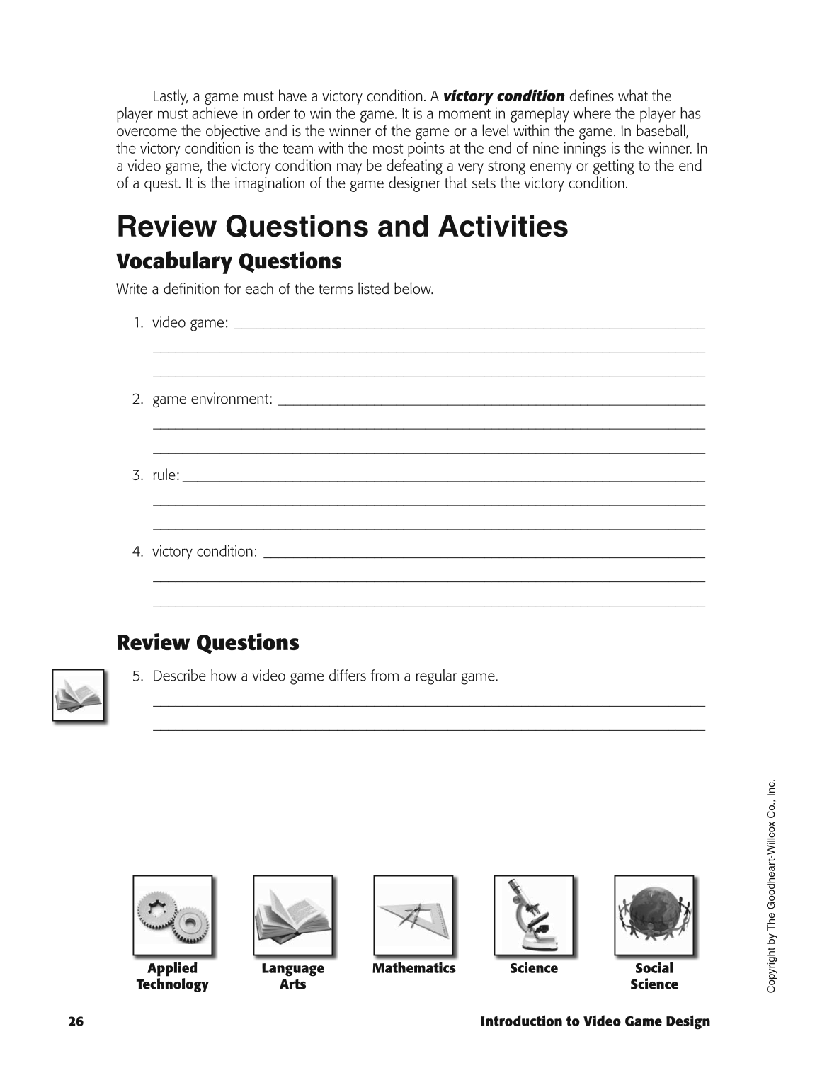 Introduction to Video Game Design, 1st Edition page 26