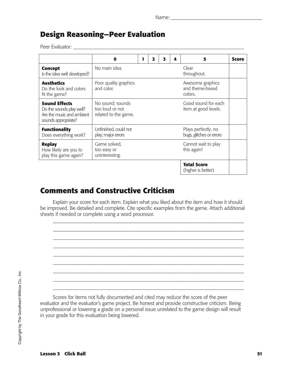 Introduction to Video Game Design, 1st Edition page 51
