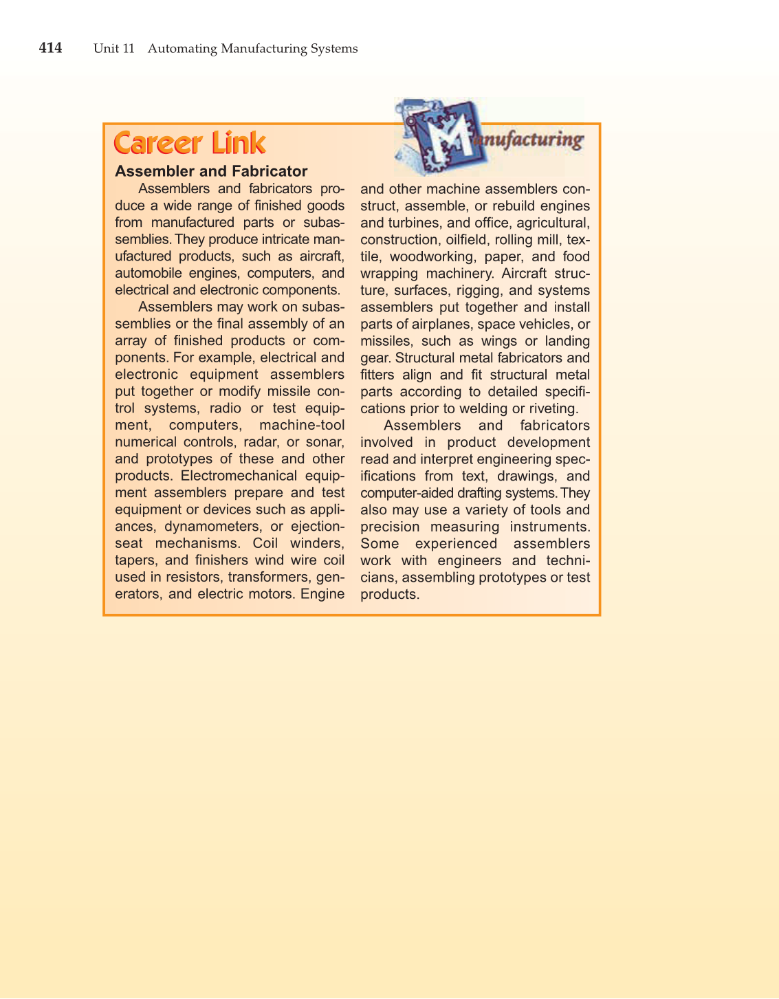Manufacturing and Automation Technology, 3rd Edition page 414