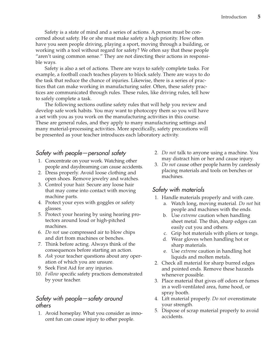 Manufacturing and Automation Technology, 3rd Edition page 5