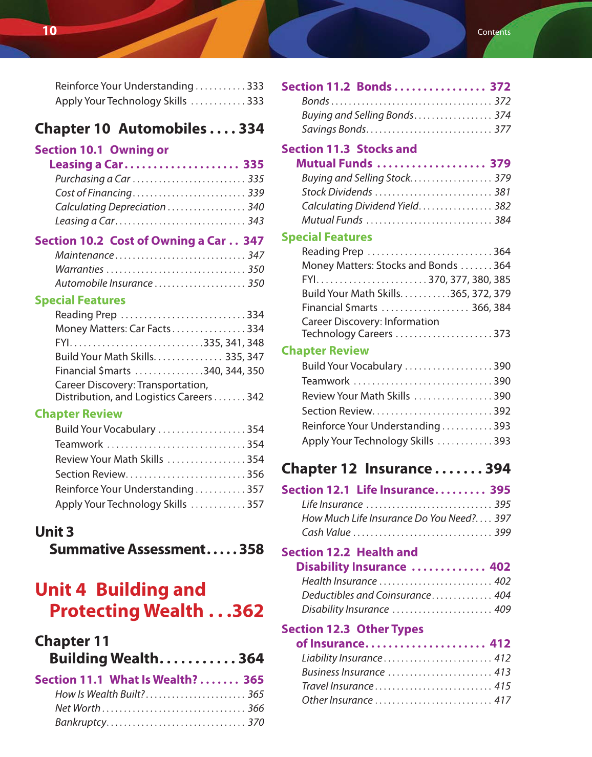 Math for Financial Literacy, 1st Edition page 10
