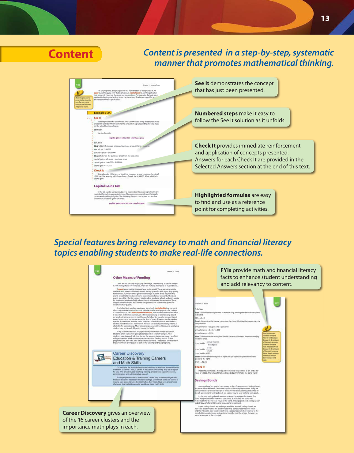 Math for Financial Literacy, 1st Edition page 13
