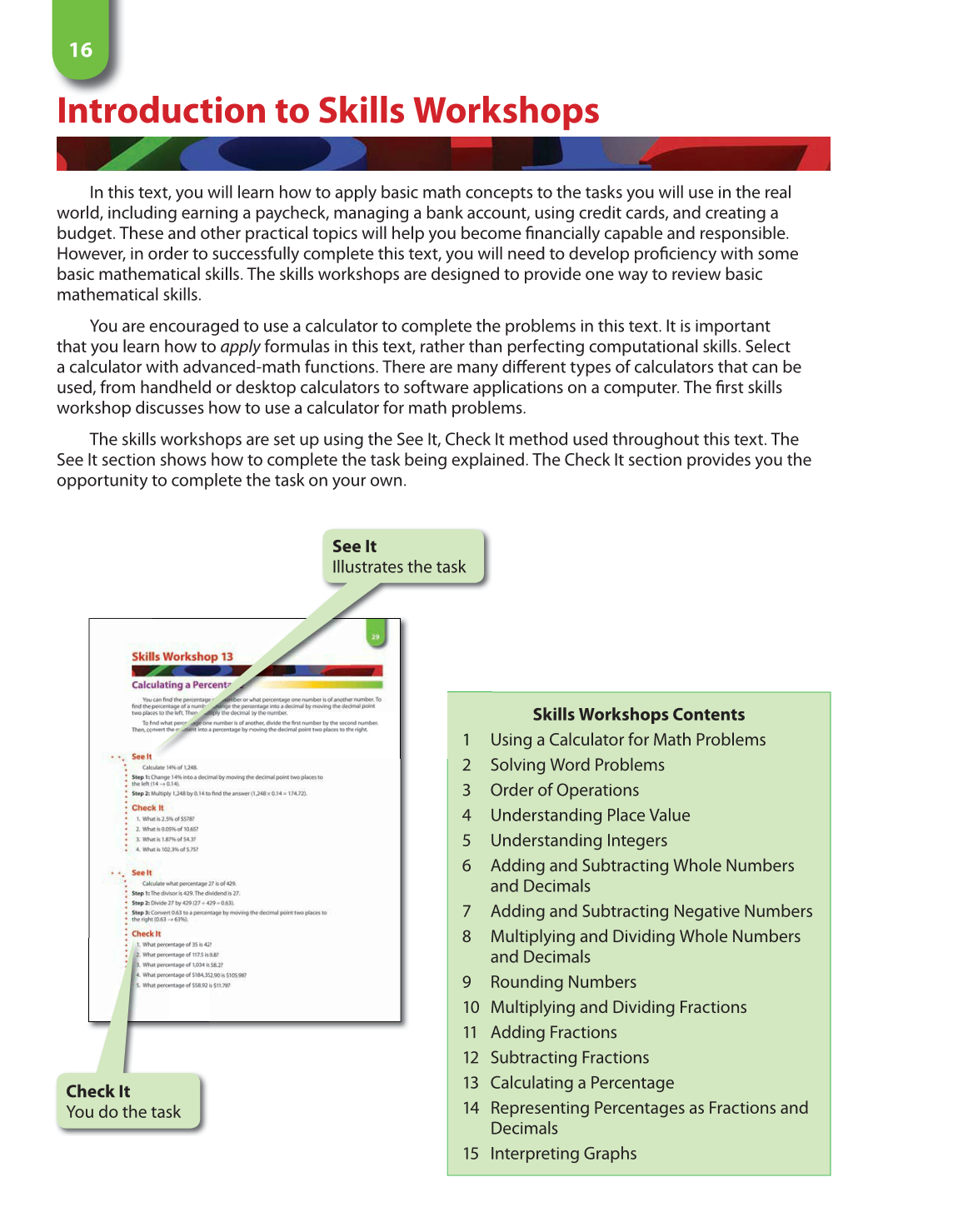Math for Financial Literacy, 1st Edition page 16