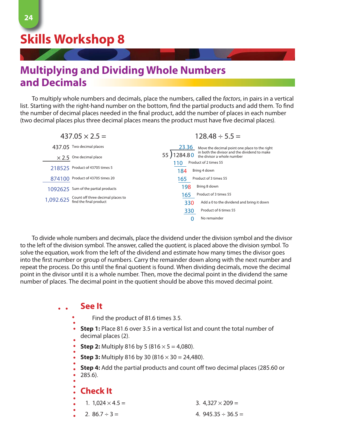 Math for Financial Literacy, 1st Edition page 24