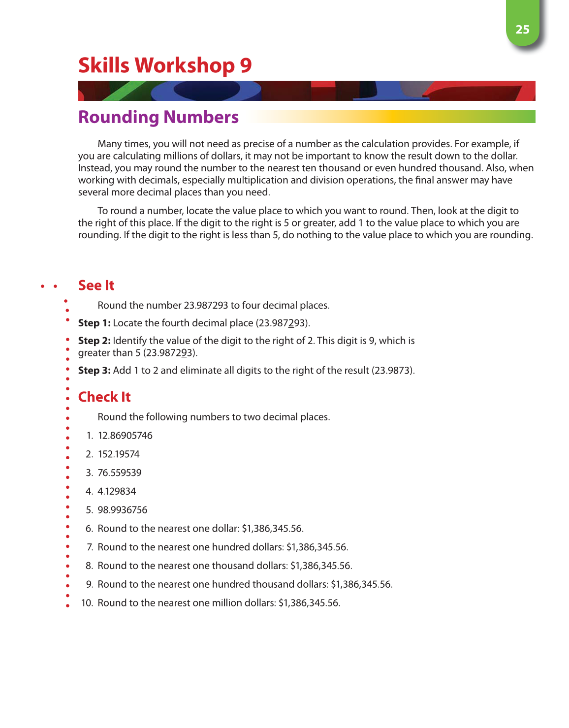 Math for Financial Literacy, 1st Edition page 25