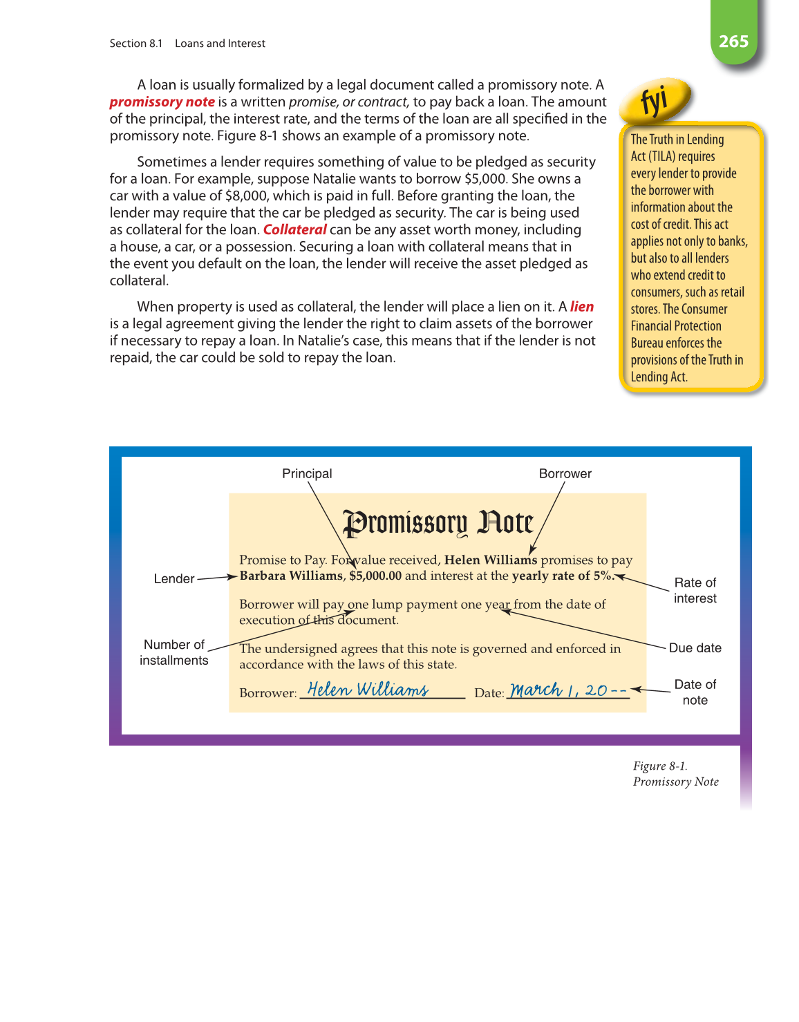 Math for Financial Literacy, 1st Edition page 265