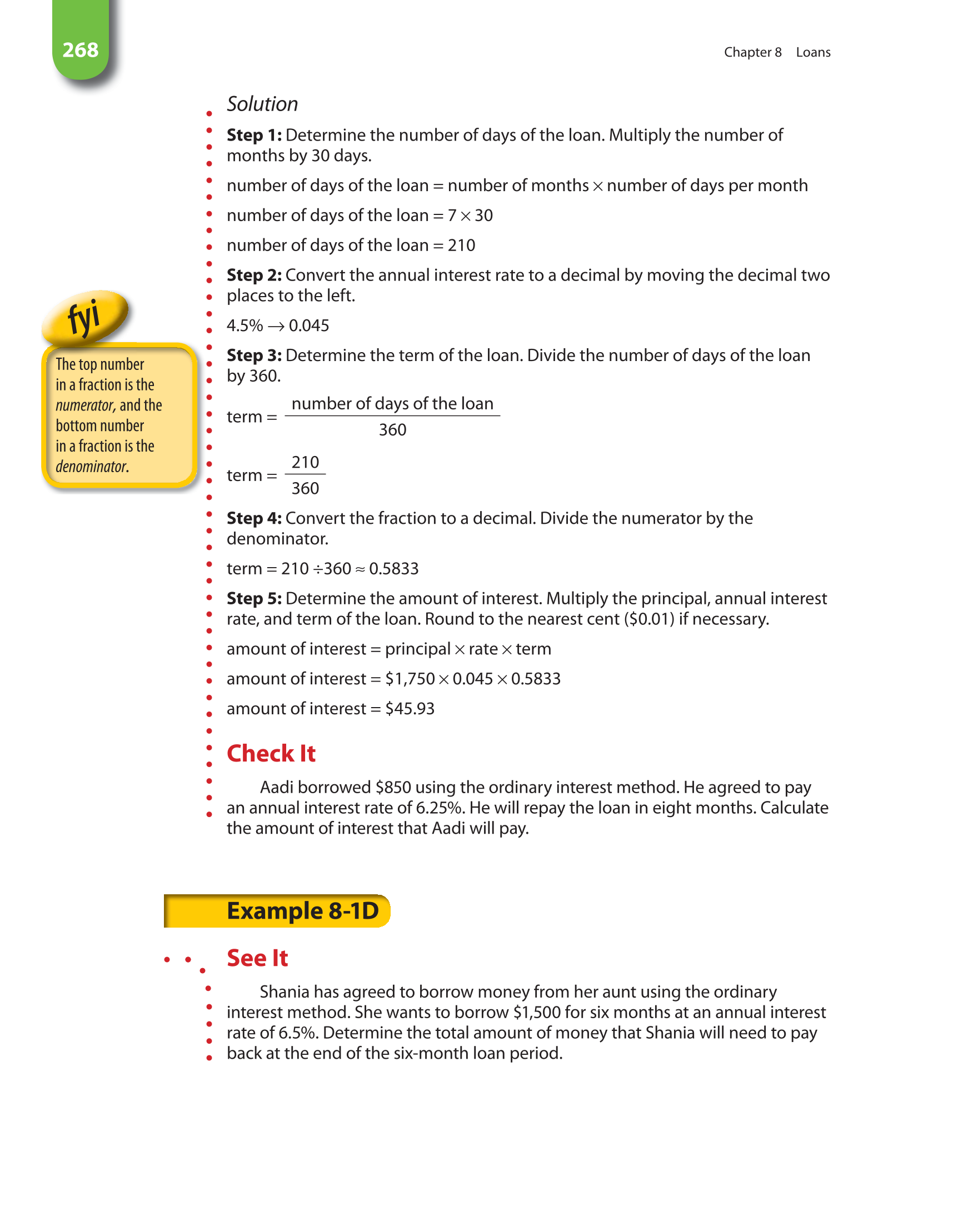 Math for Financial Literacy, 1st Edition page 268