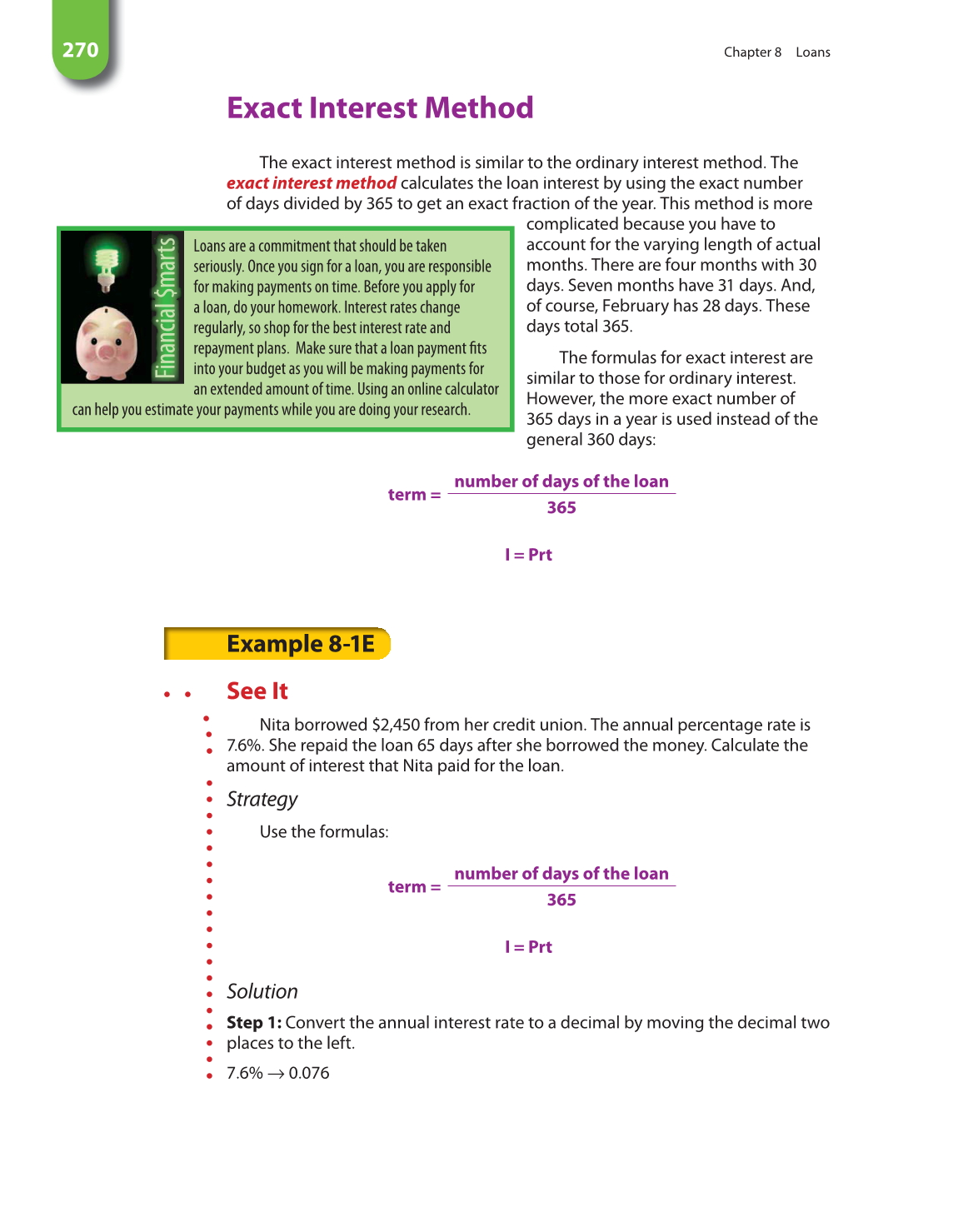 Math for Financial Literacy, 1st Edition page 270