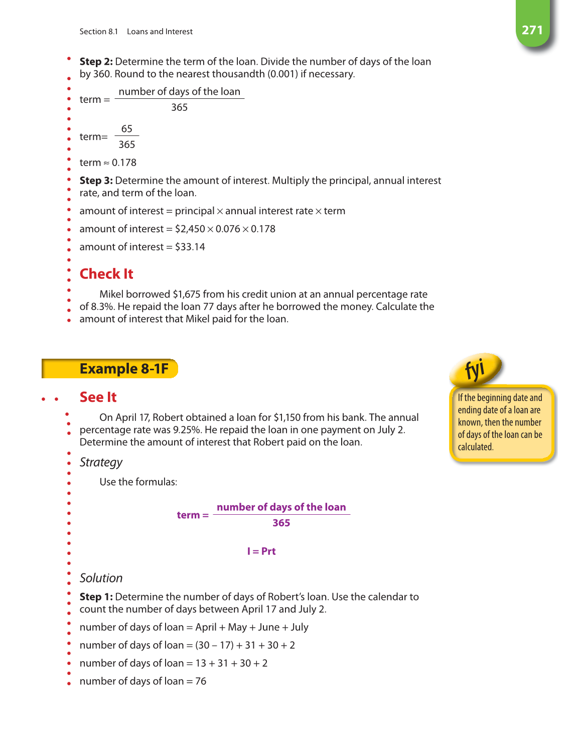 Math for Financial Literacy, 1st Edition page 271