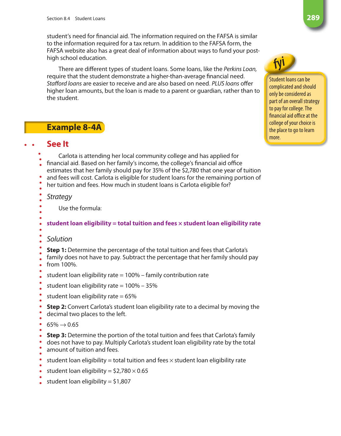 Math for Financial Literacy, 1st Edition page 289