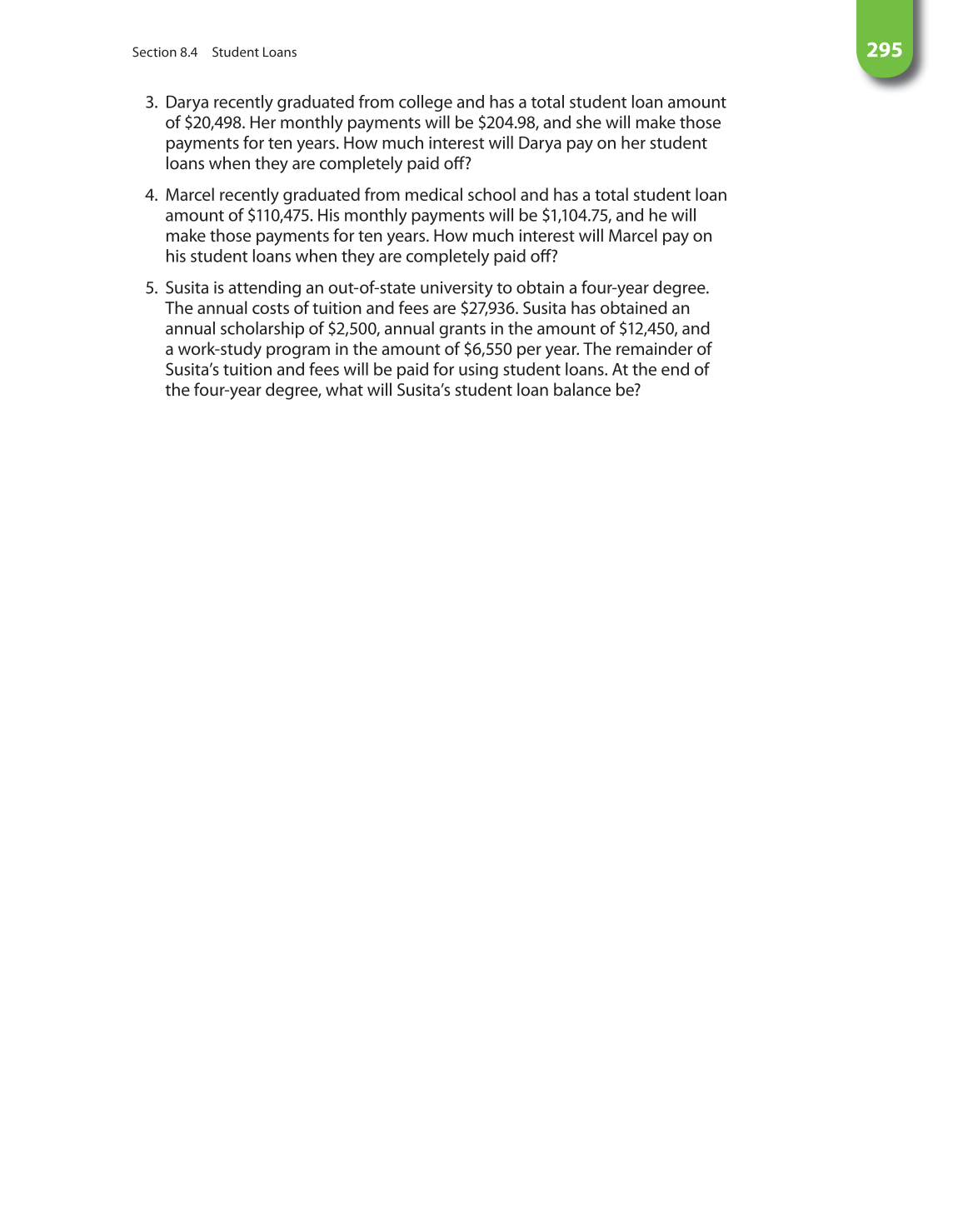 Math for Financial Literacy, 1st Edition page 295