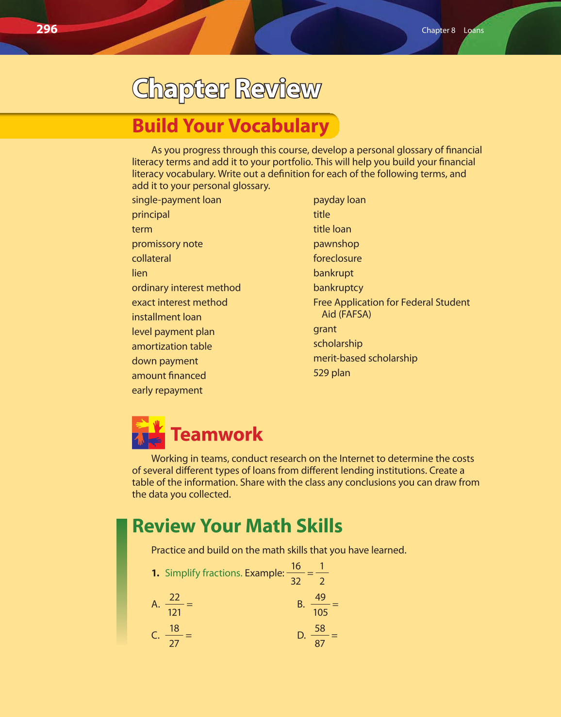 Math for Financial Literacy, 1st Edition page 296