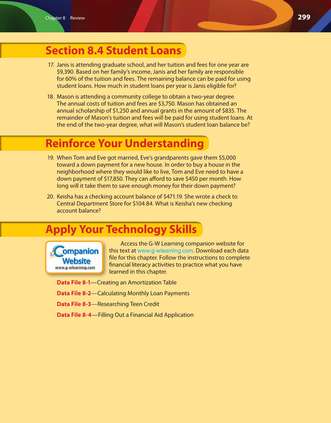 Math for Financial Literacy, 1st Edition page 299