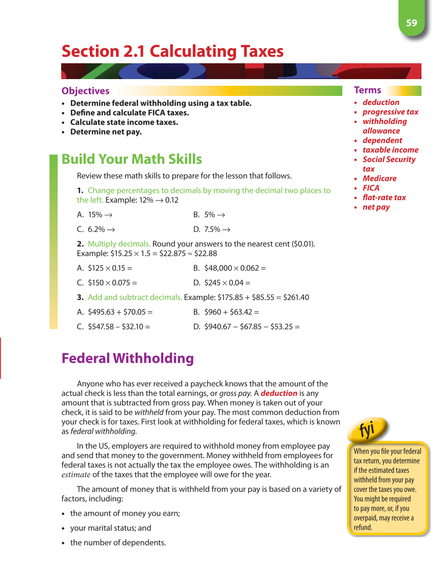 Math for Financial Literacy, 1st Edition page 59