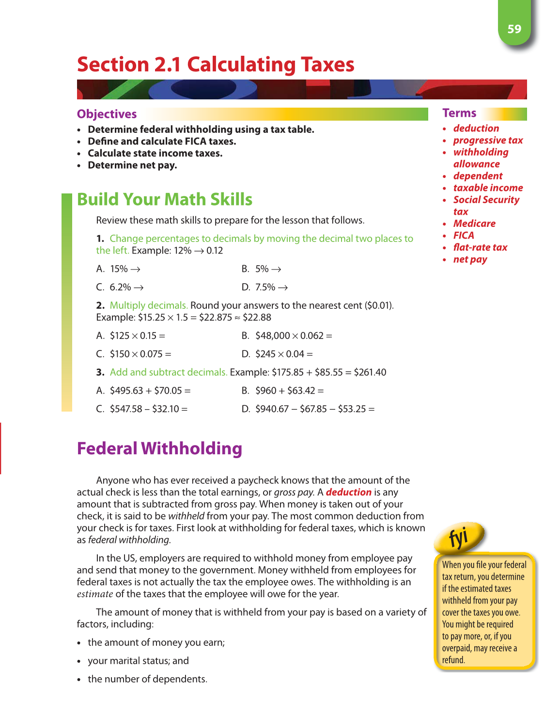 Math for Financial Literacy, 1st Edition page 59