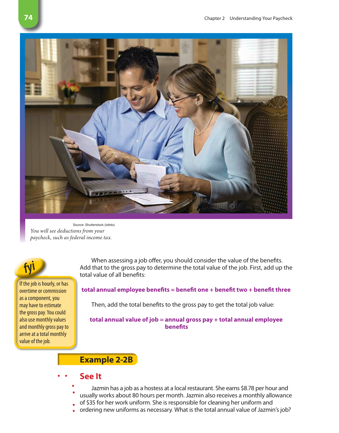Math for Financial Literacy, 1st Edition page 74