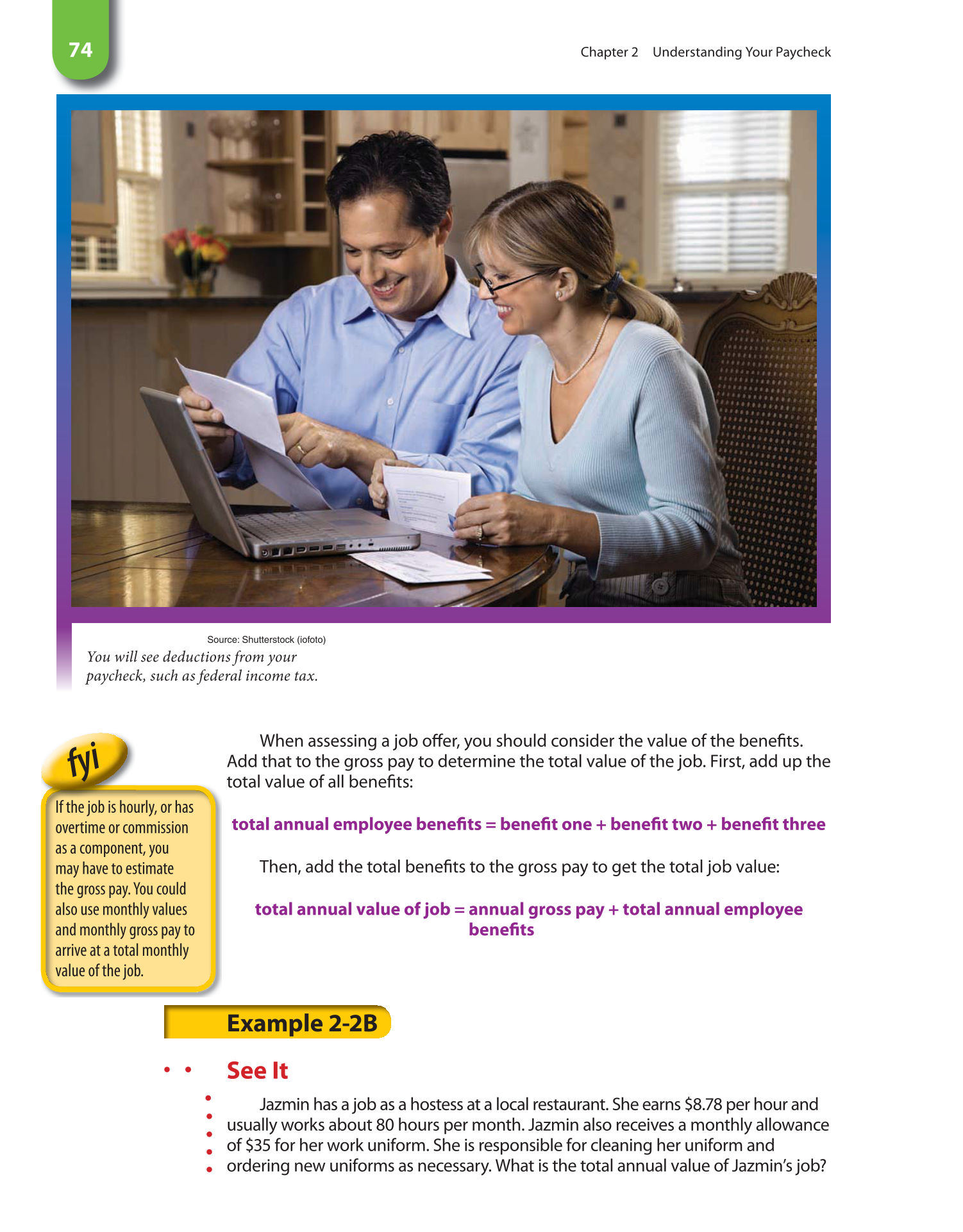 Math for Financial Literacy, 1st Edition page 74