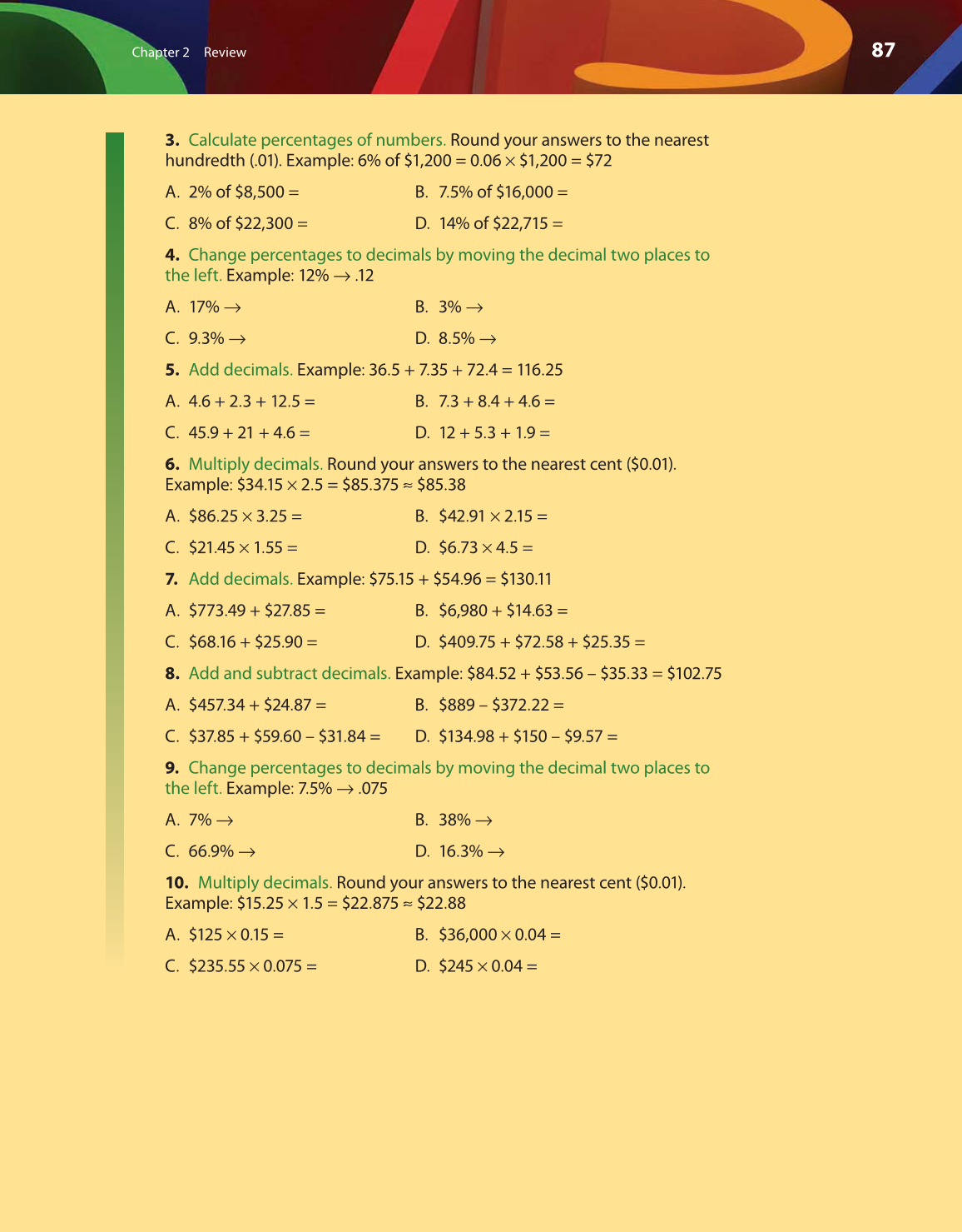 Math for Financial Literacy, 1st Edition page 87