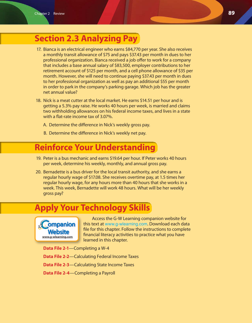 Math for Financial Literacy, 1st Edition page 89