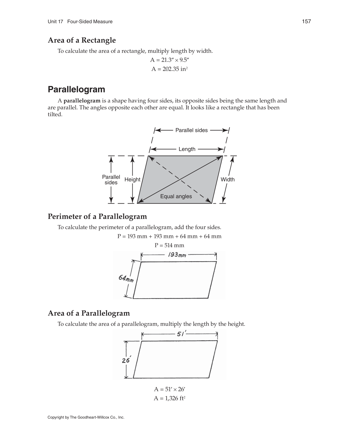 Math for Welders, 5th Edition page 157