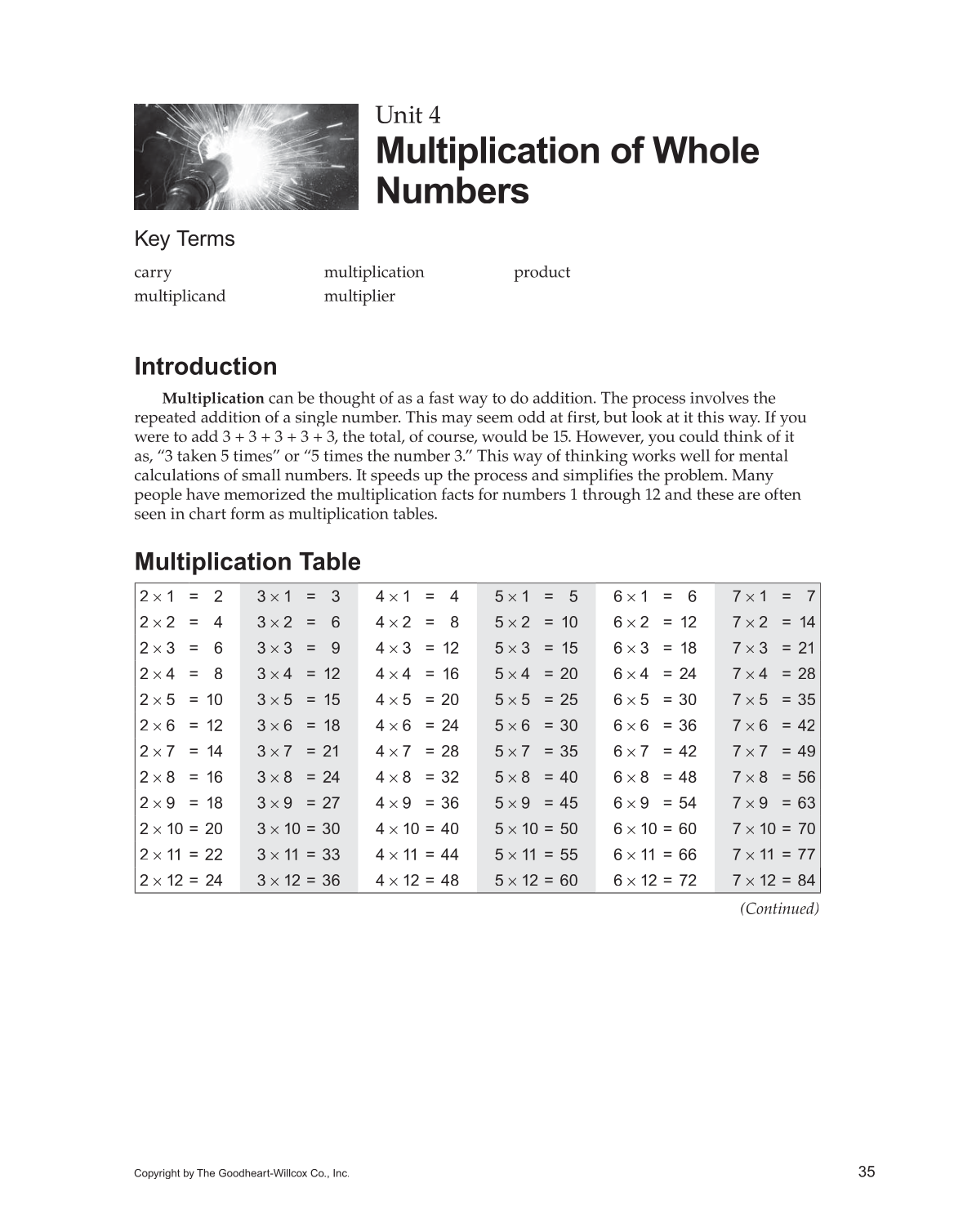Math for Welders, 5th Edition page 35