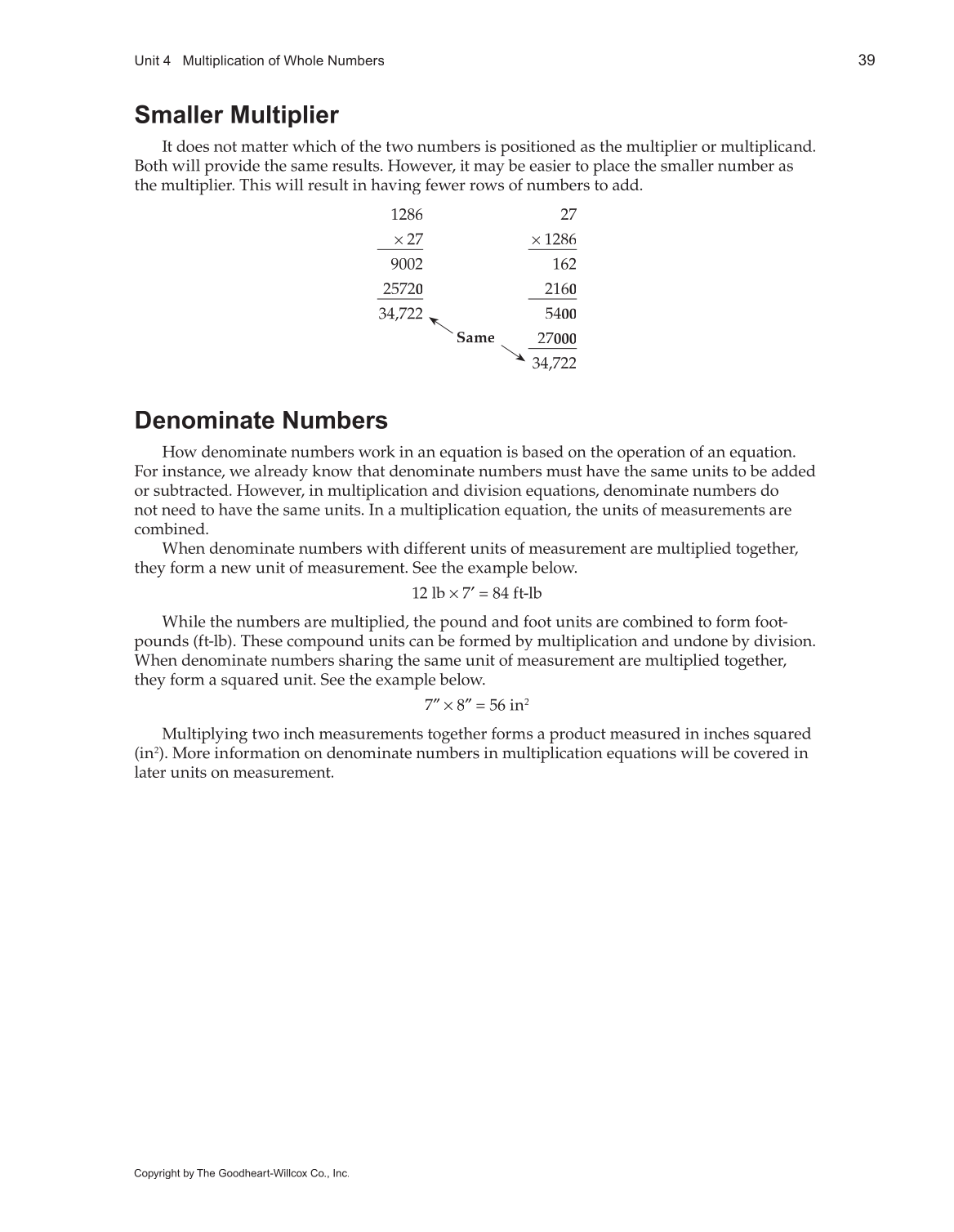 Math for Welders, 5th Edition page 39
