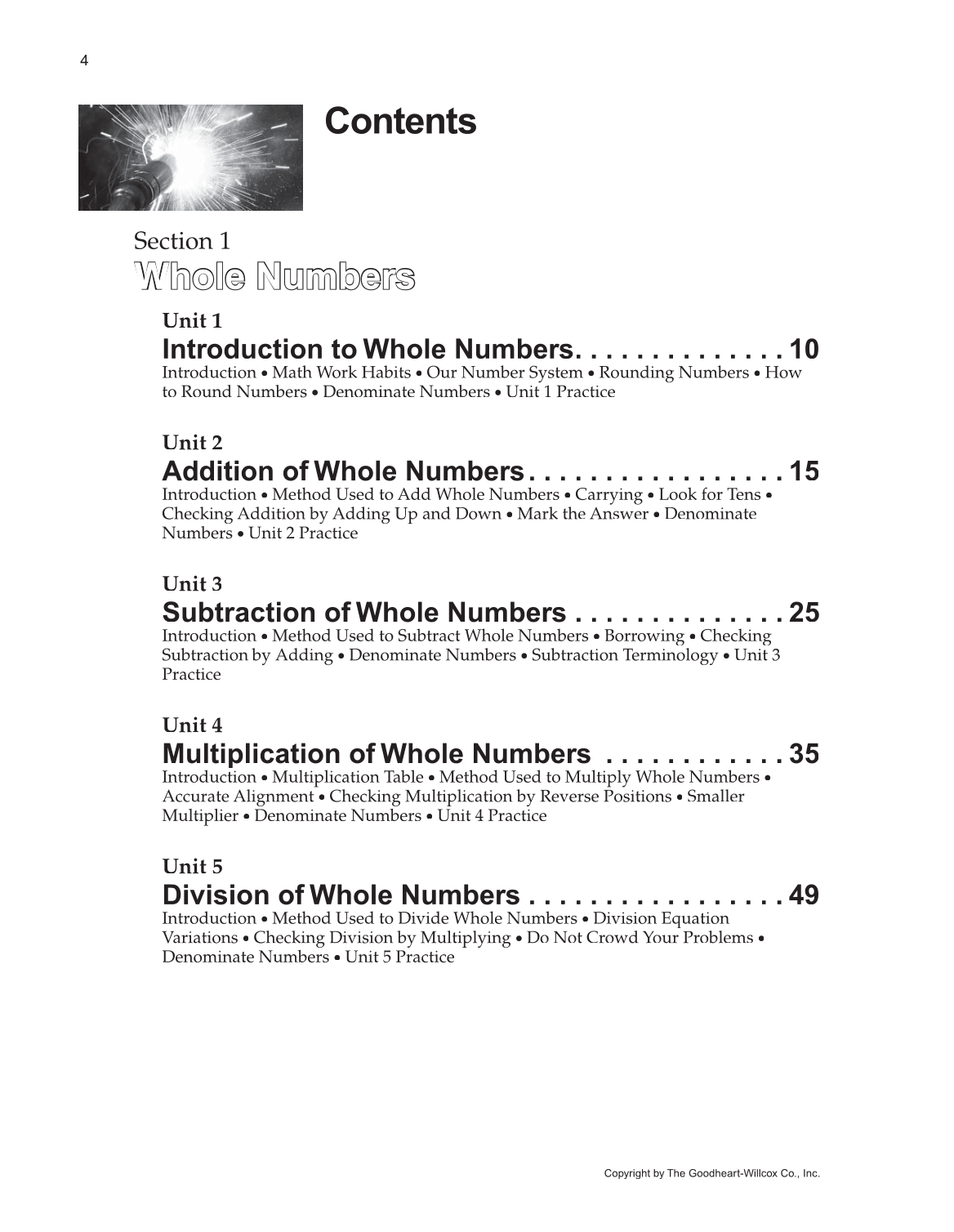 Math for Welders, 5th Edition page 4