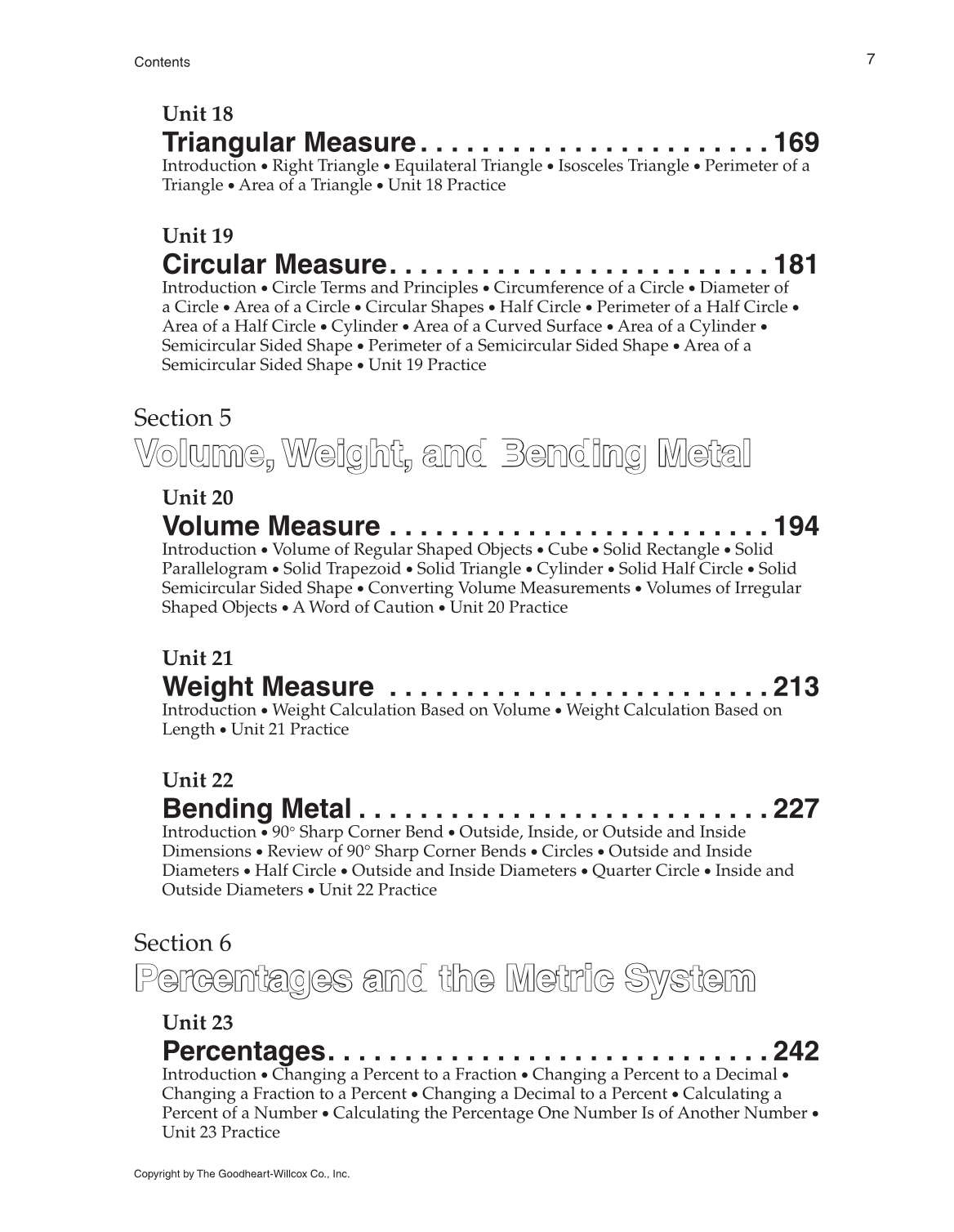 Math for Welders, 5th Edition page 7