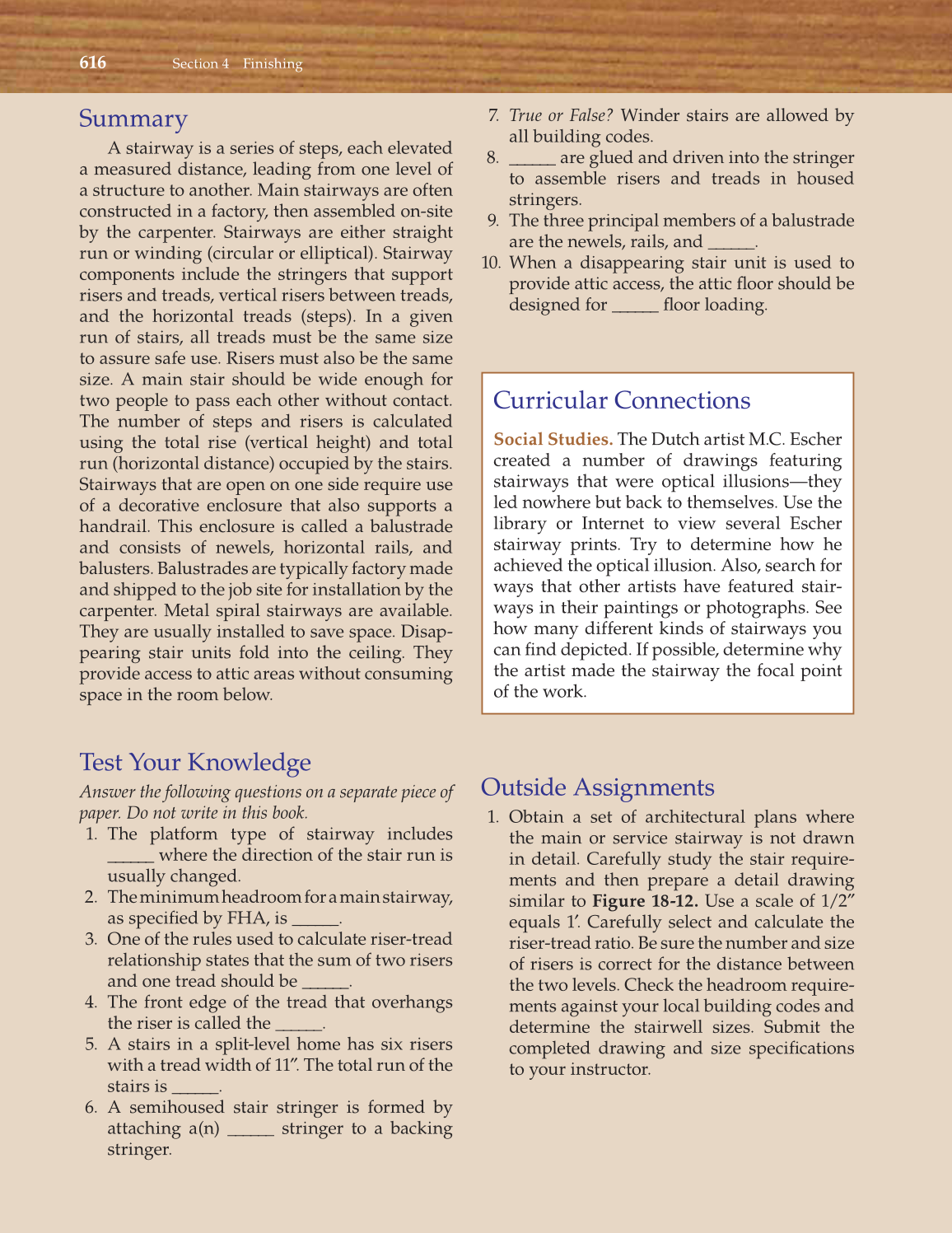 Modern Carpentry, 11th Edition page 616