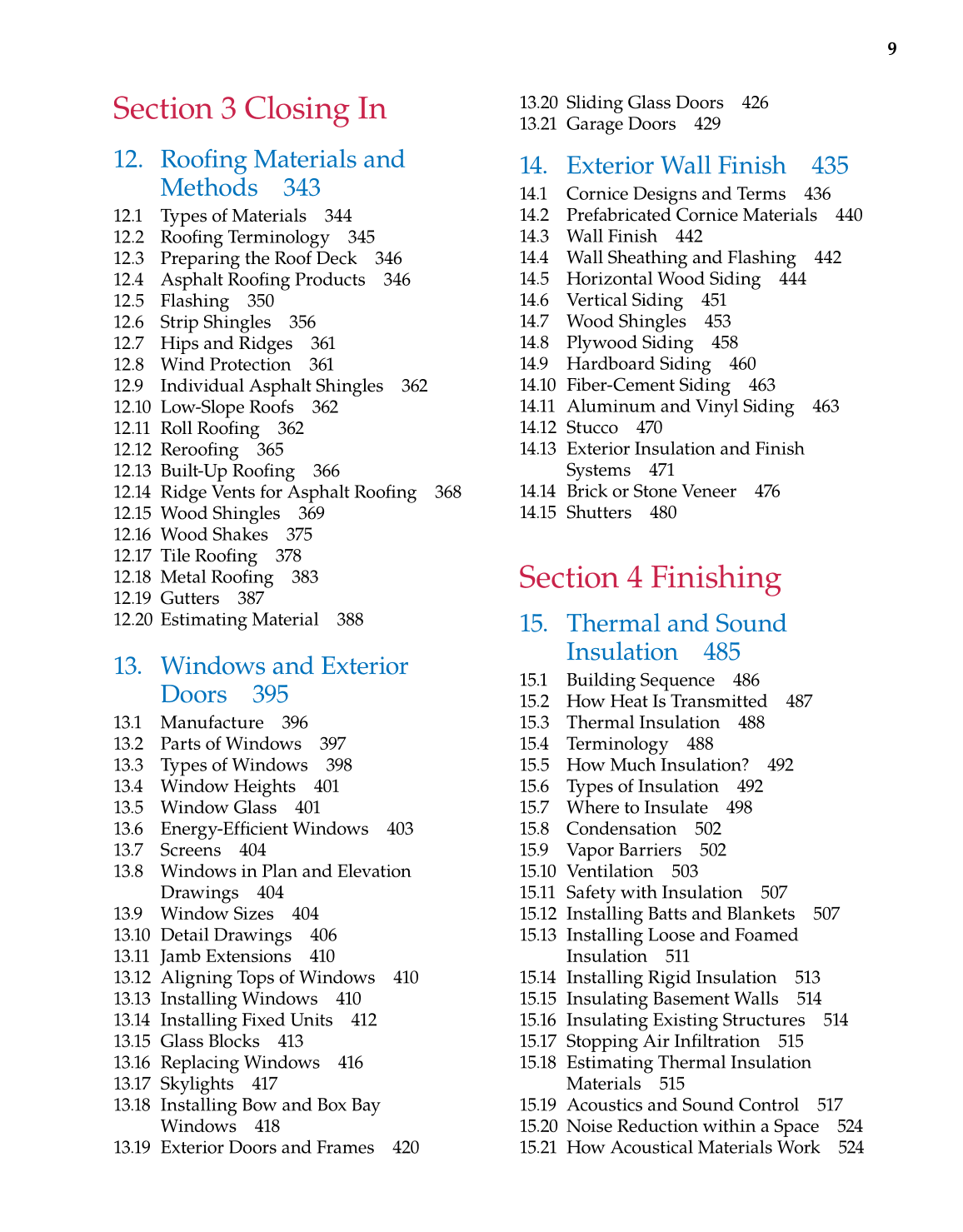 Modern Carpentry, 11th Edition page 9