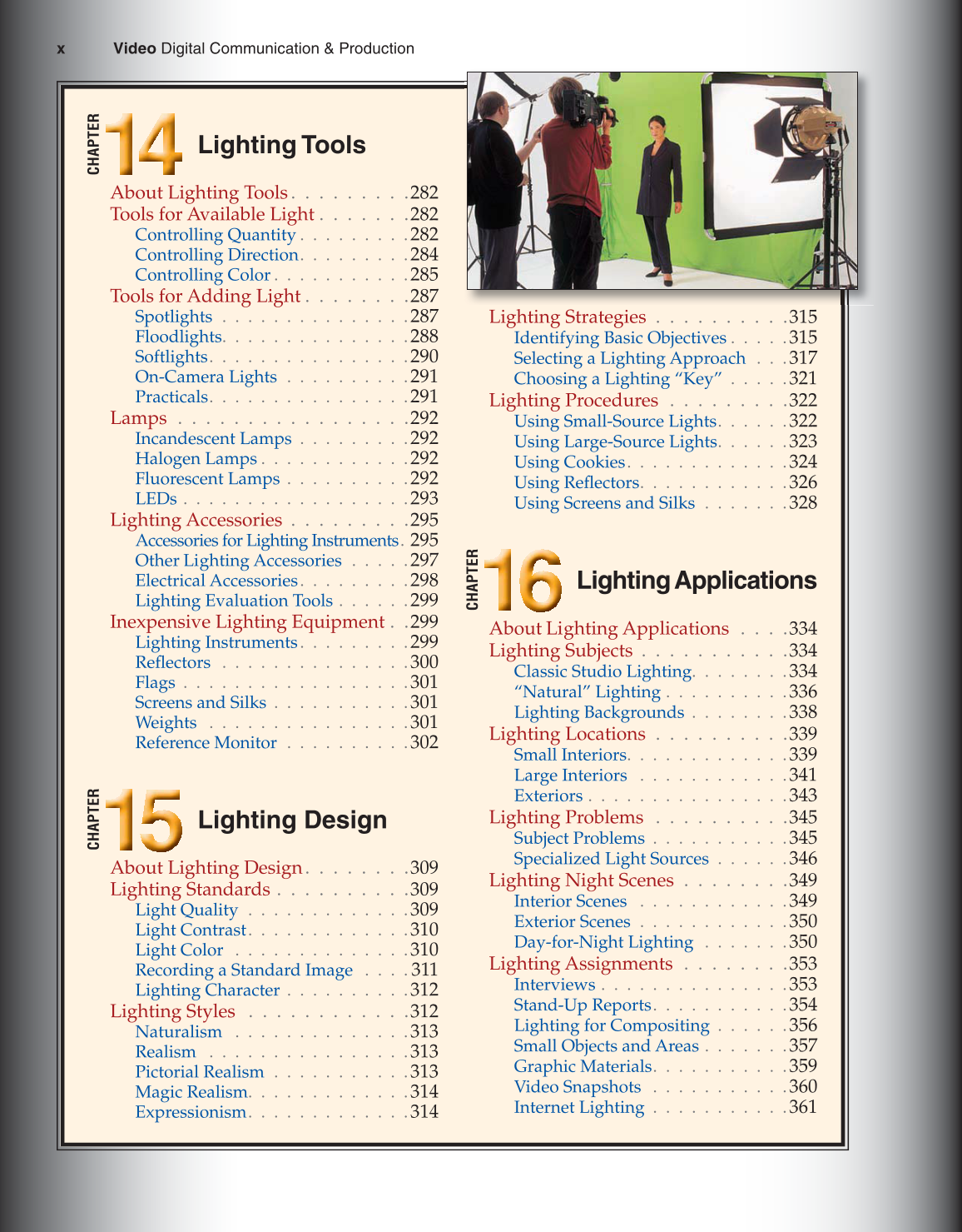 Video: Digital Communication &amp; Production, 3rd Edition page x