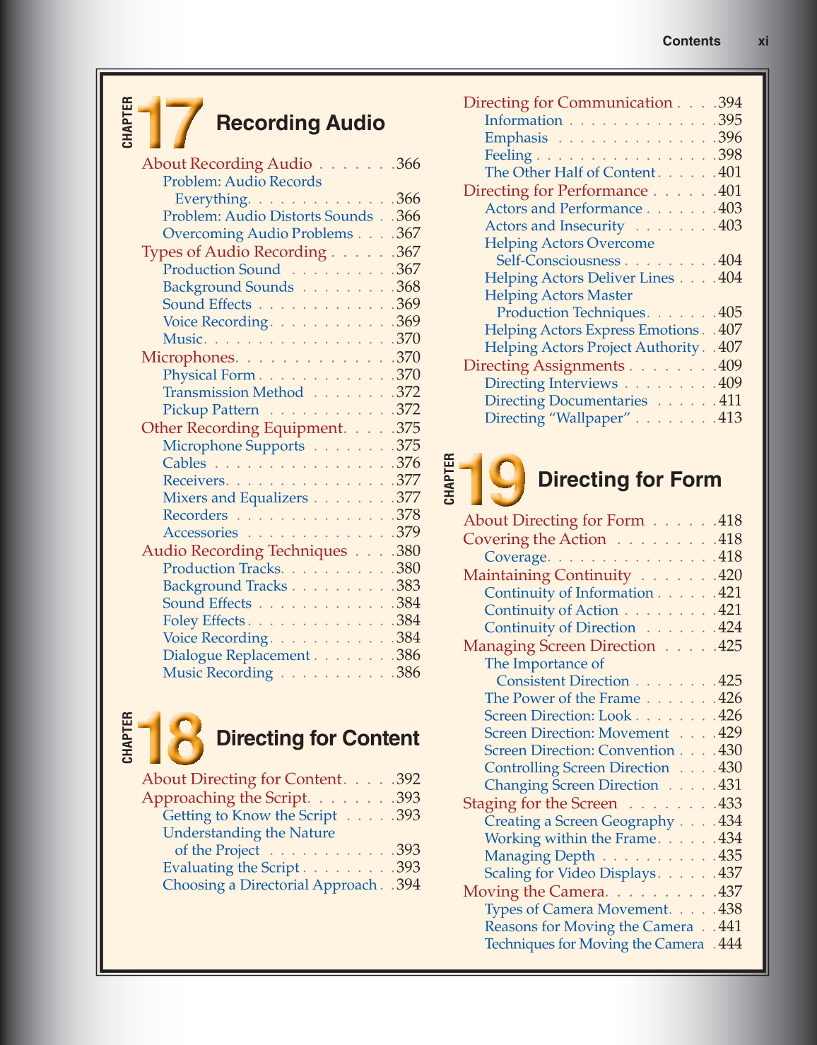 Video: Digital Communication &amp; Production, 3rd Edition page xi