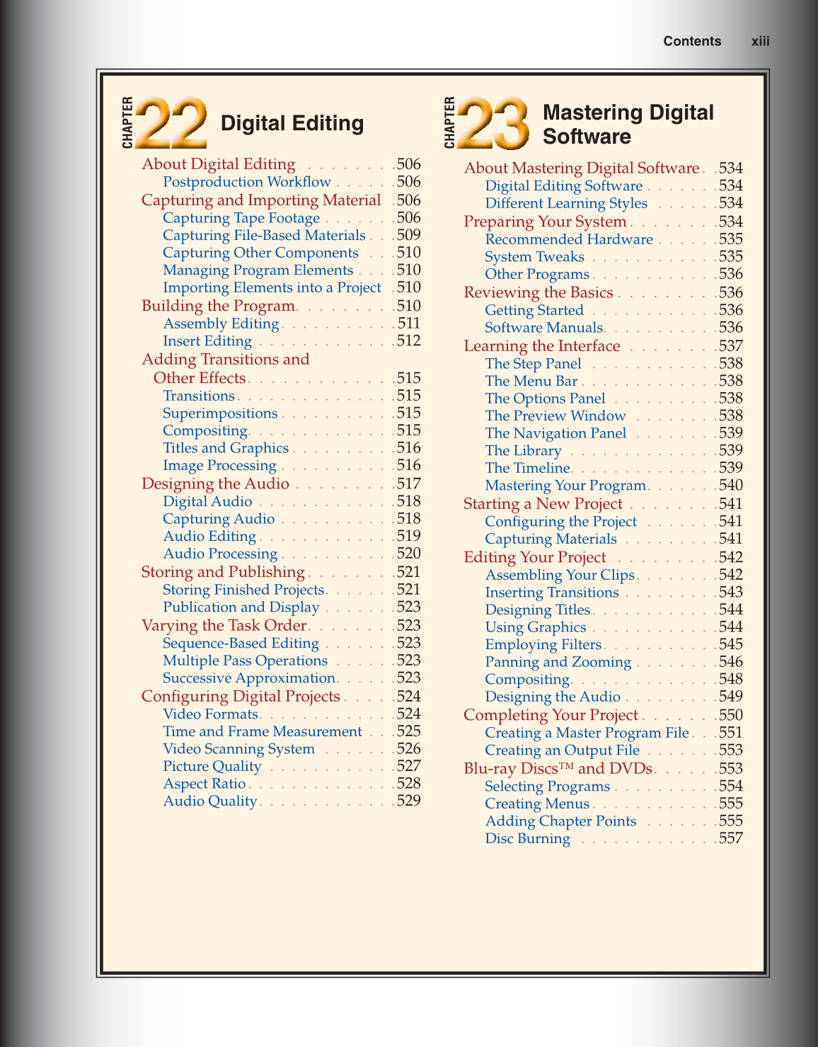 Video: Digital Communication &amp; Production, 3rd Edition page xiii