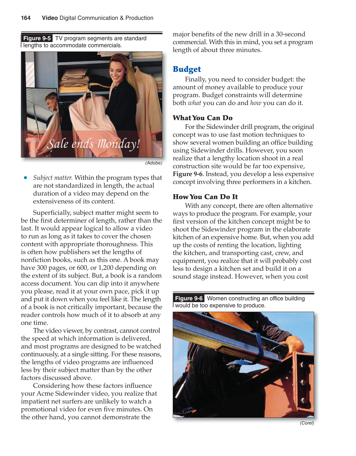 Video: Digital Communication &amp; Production, 3rd Edition page 164