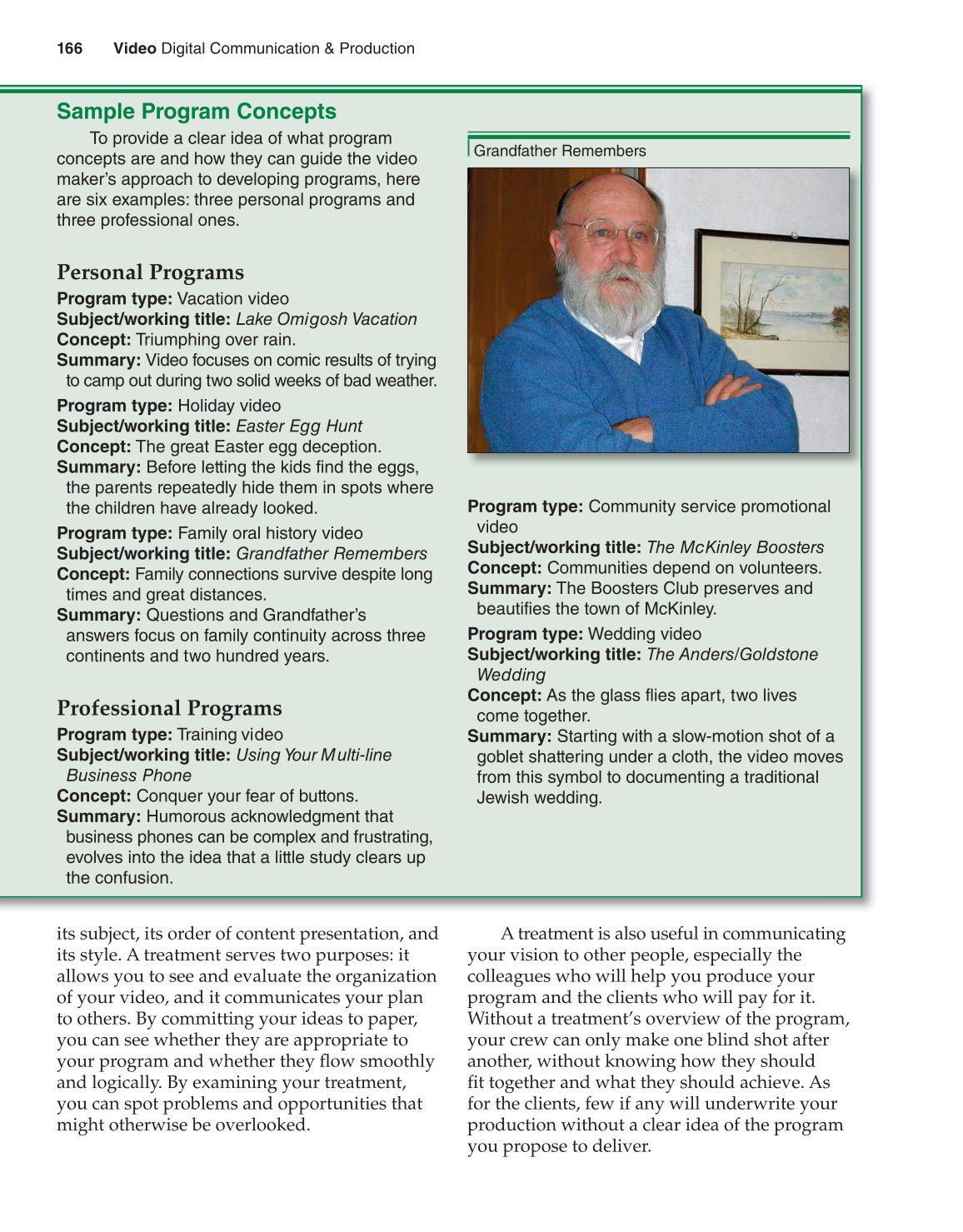 Video: Digital Communication &amp; Production, 3rd Edition page 166