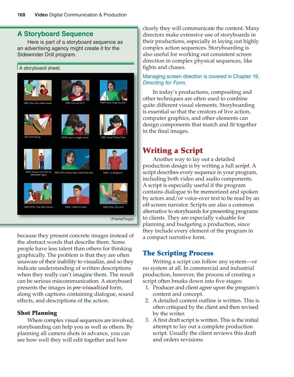 Video: Digital Communication &amp; Production, 3rd Edition page 168