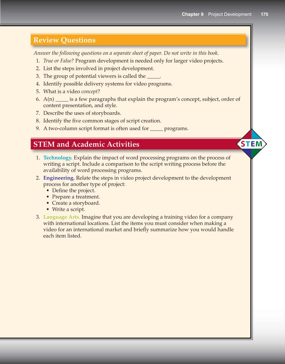 Video: Digital Communication &amp; Production, 3rd Edition page 175