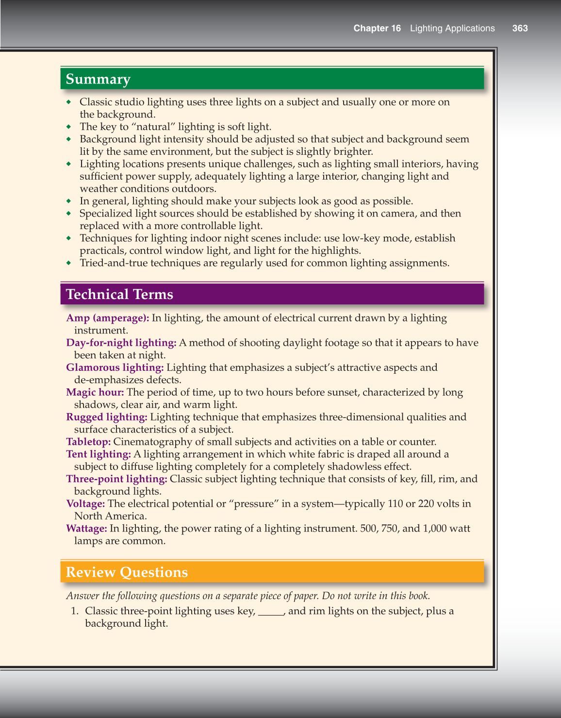 Video: Digital Communication &amp; Production, 3rd Edition page 363