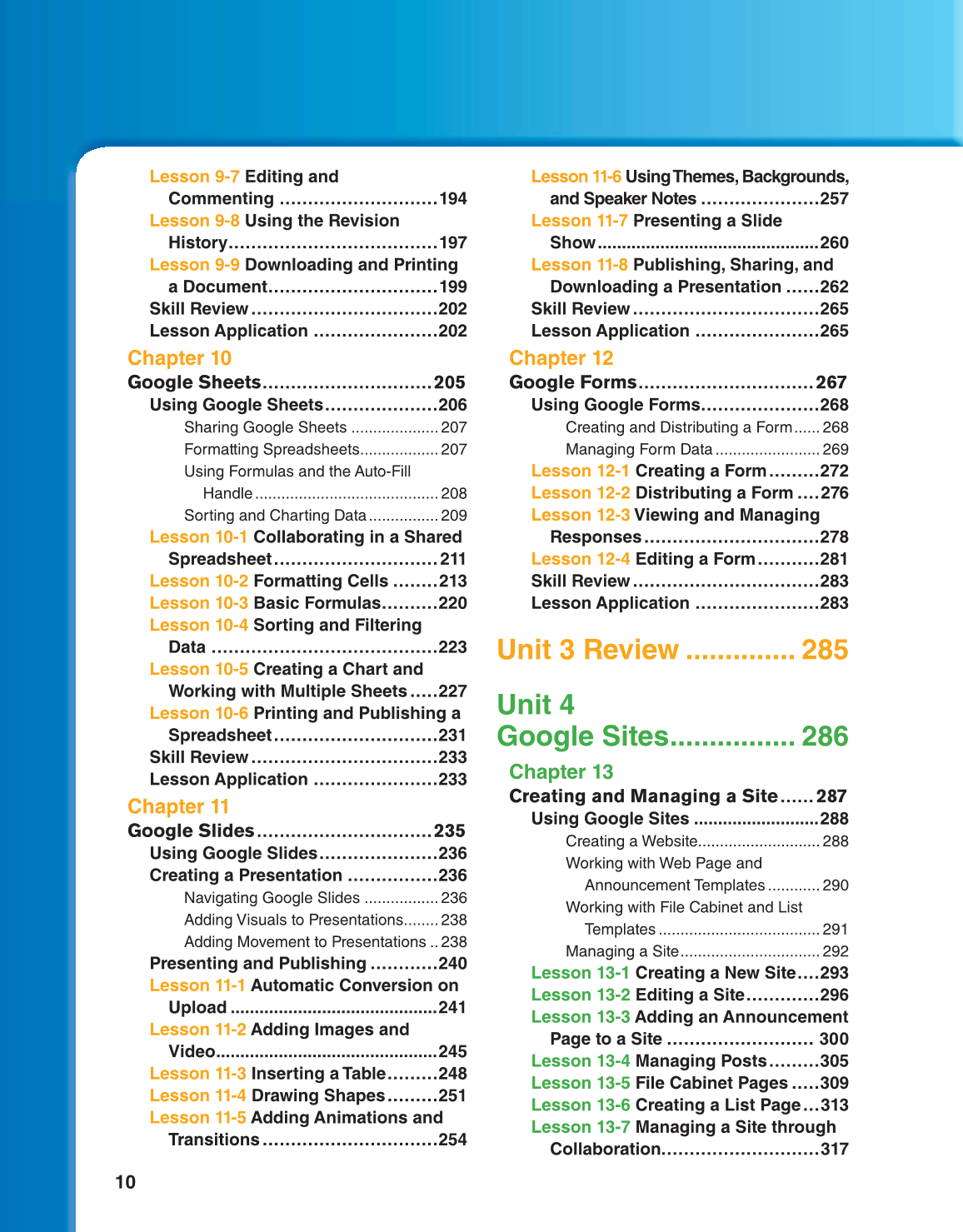 Using Google Apps, 1st Edition page 10