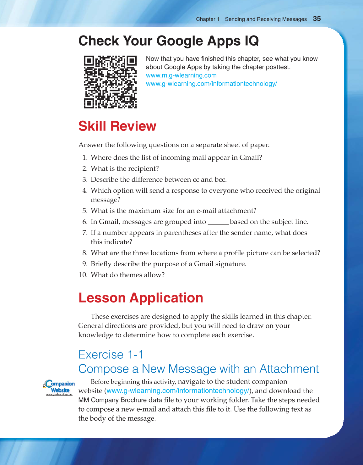 Using Google Apps, 1st Edition page 35