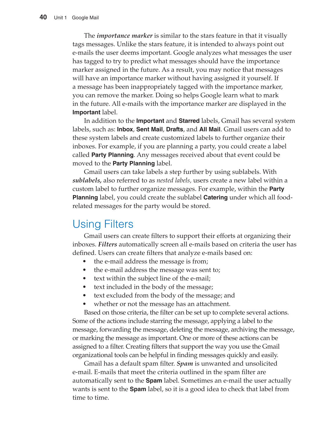 Using Google Apps, 1st Edition page 40
