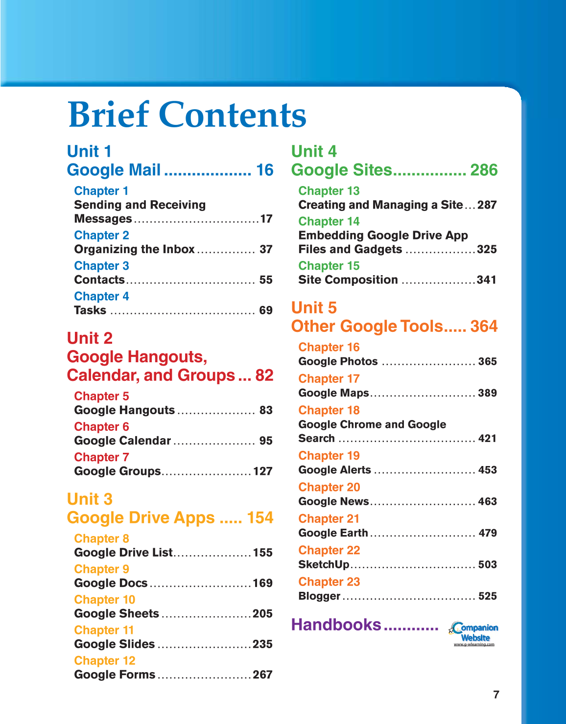 Using Google Apps, 1st Edition page 7