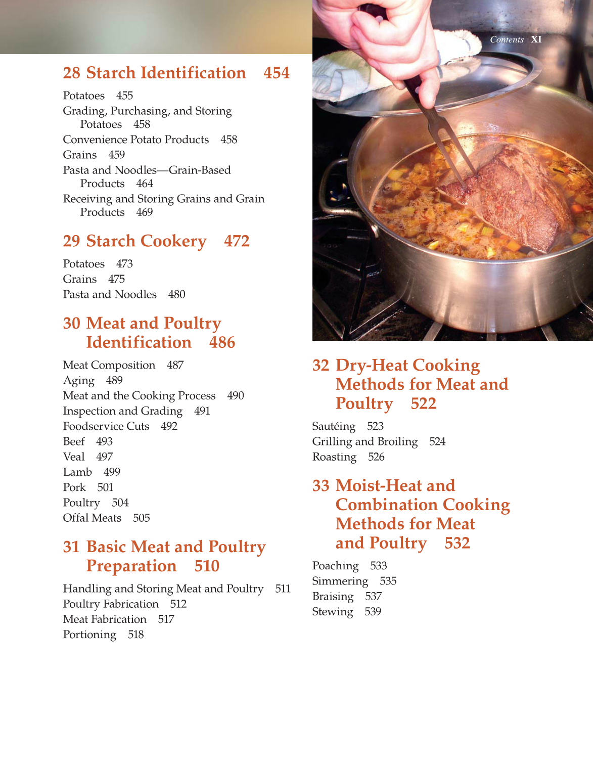 The Culinary Professional, 2nd Edition page XI