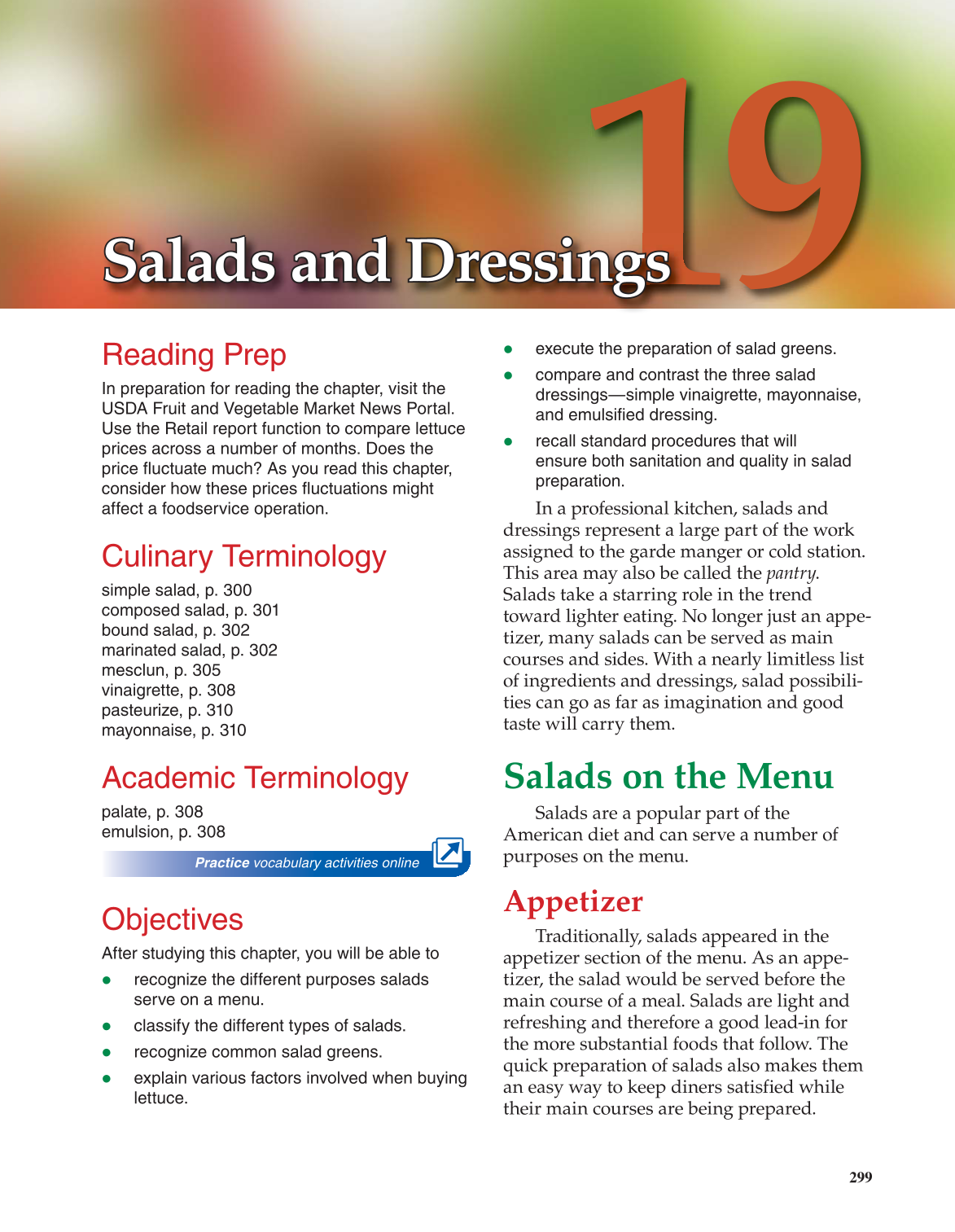 The Culinary Professional, 2nd Edition page 299