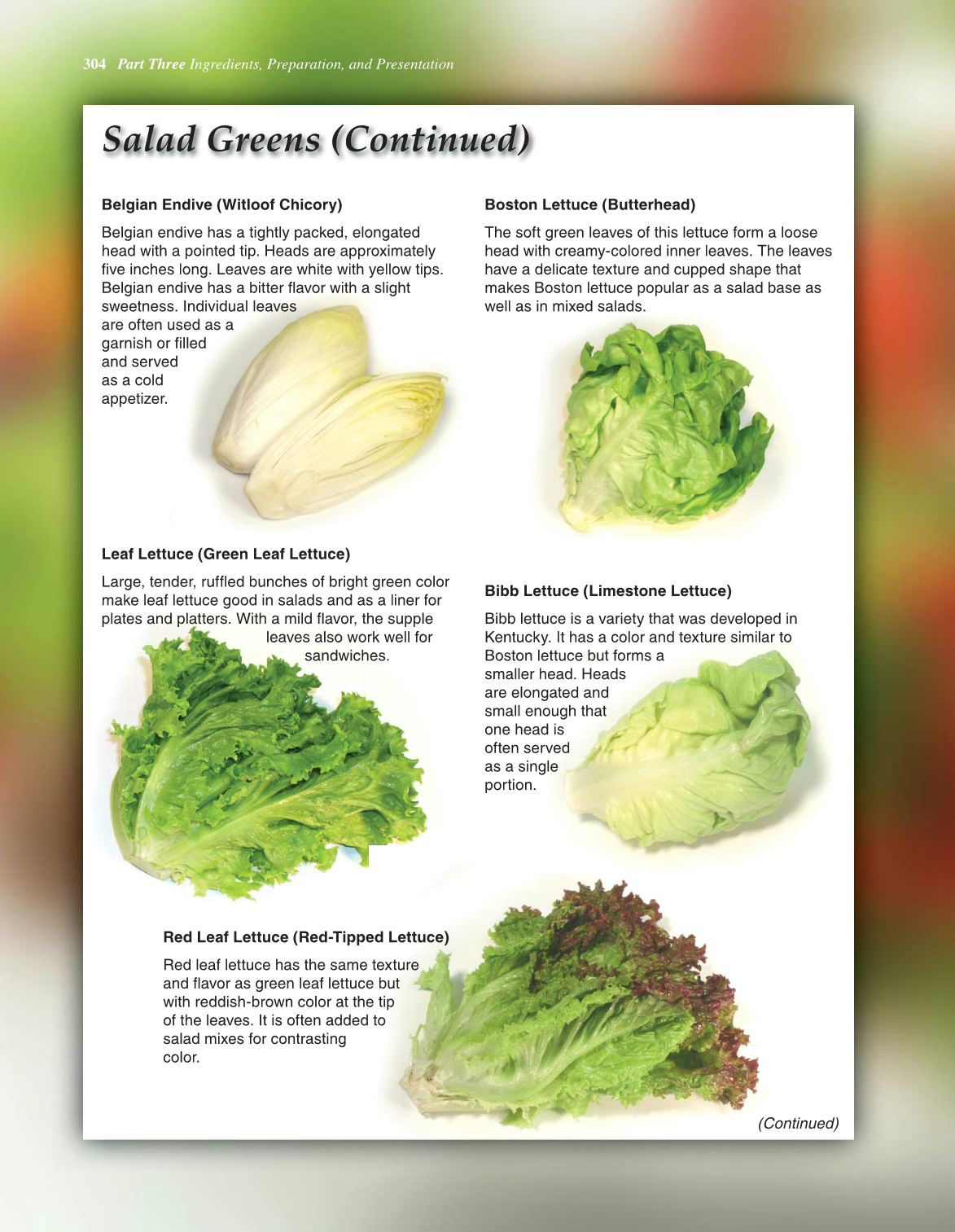The Culinary Professional, 2nd Edition page 304
