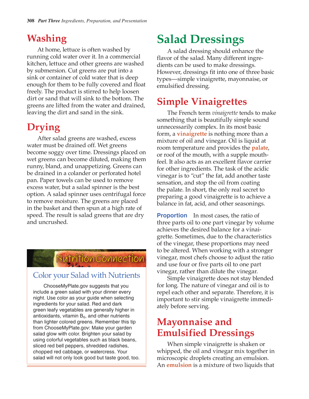 The Culinary Professional, 2nd Edition page 308